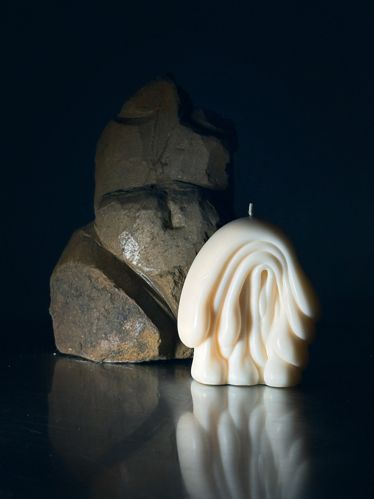 Fold avant-garde sculptural candle by Post Objects, handmade in New Zealand