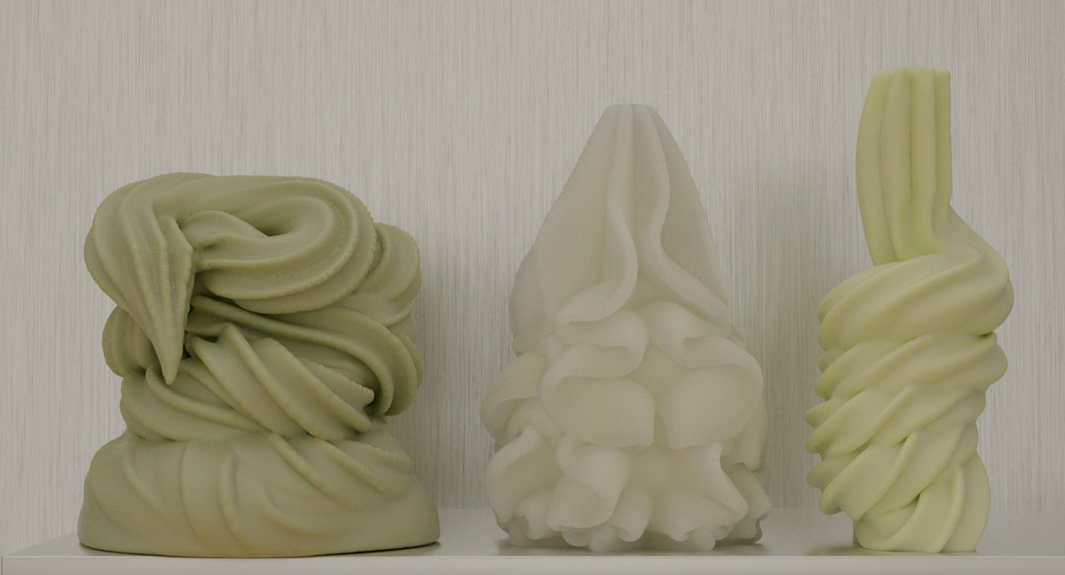 Soft Serve candles for Completedworks