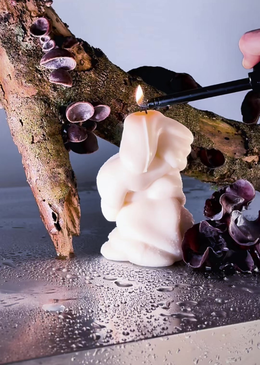 Load video: Liz Wycherley in the Post Objects studio, showing how the candles are made