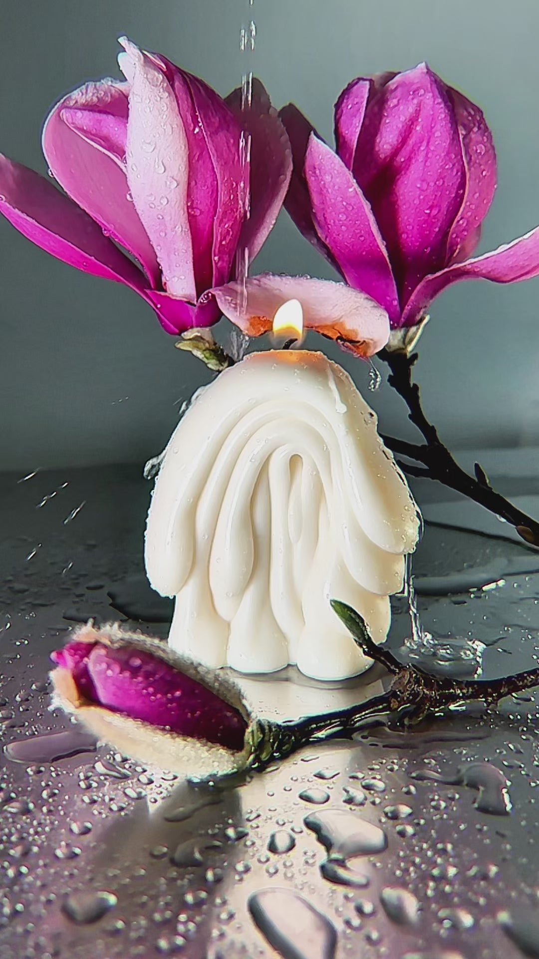 Video of the Fold sculptural art candle by Post Objects
